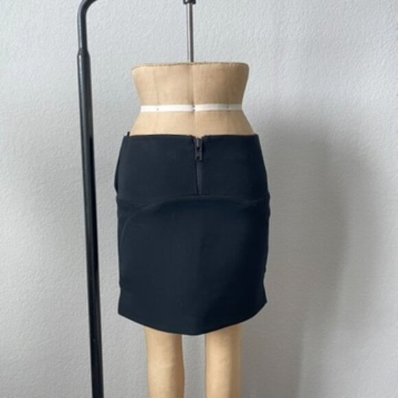 Givenchy Black Mini Skirt w/ Uneven Hem Size 36 Small - Picture 10 of 10
